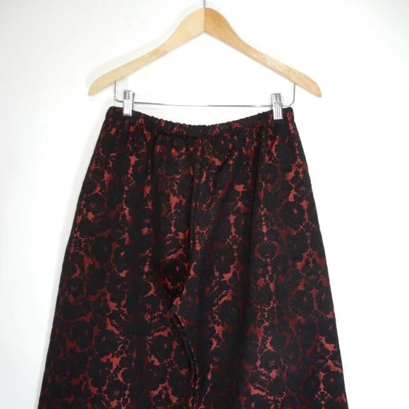 BRYN WALKER Medina PANTS Rosa Nera Brocade Lantern Tapered Wide Leg NEW $190 - Picture 8 of 12